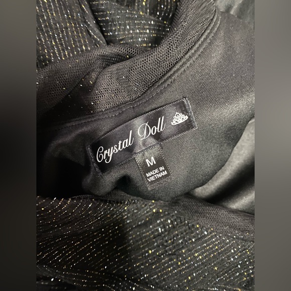 Black sparkle open back dress - Picture 5 of 6